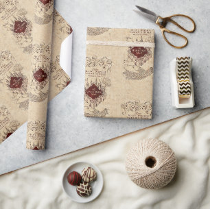 Harry Potter Zauber Marauders Karte Geschenkpapier