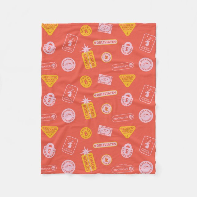 HARRY POTTER™ | Zauber Muster Fleecedecke (Vorderseite)