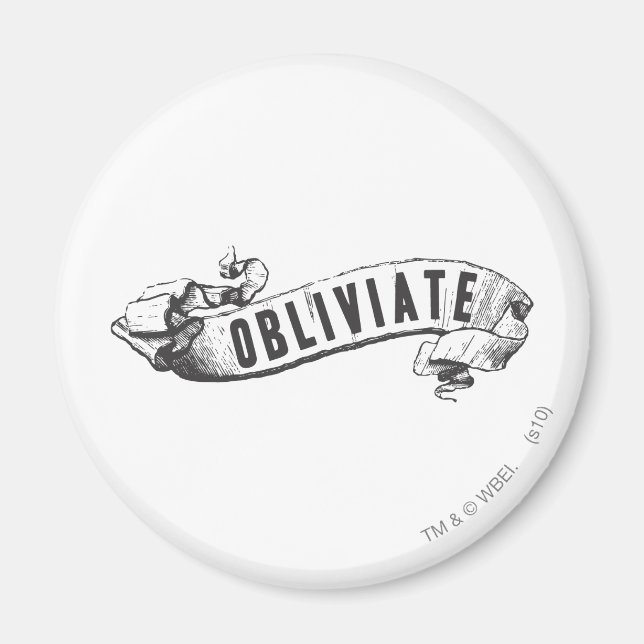Harry-Potter-Zauber | Obliviate Magnet (Vorne)