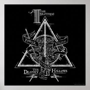 Harry Potter Zauber   TODESRELIQUIEN Grafik Poster