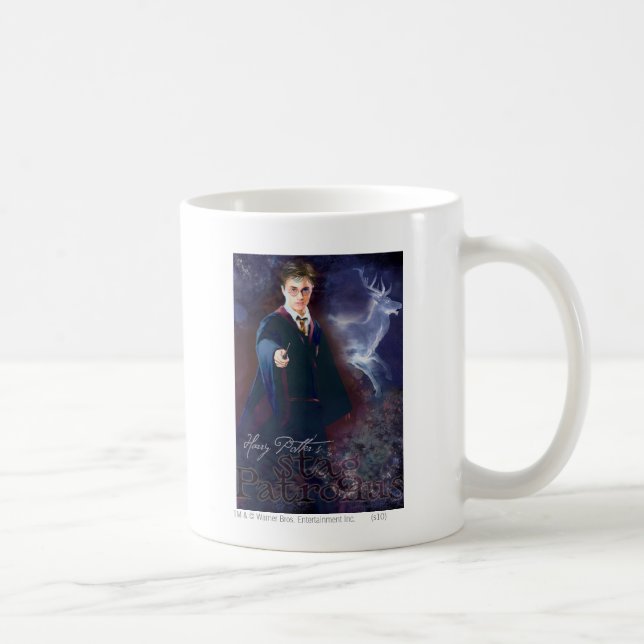 Harry Potters Hirsch‑Patronus Kaffeetasse (Rechts)