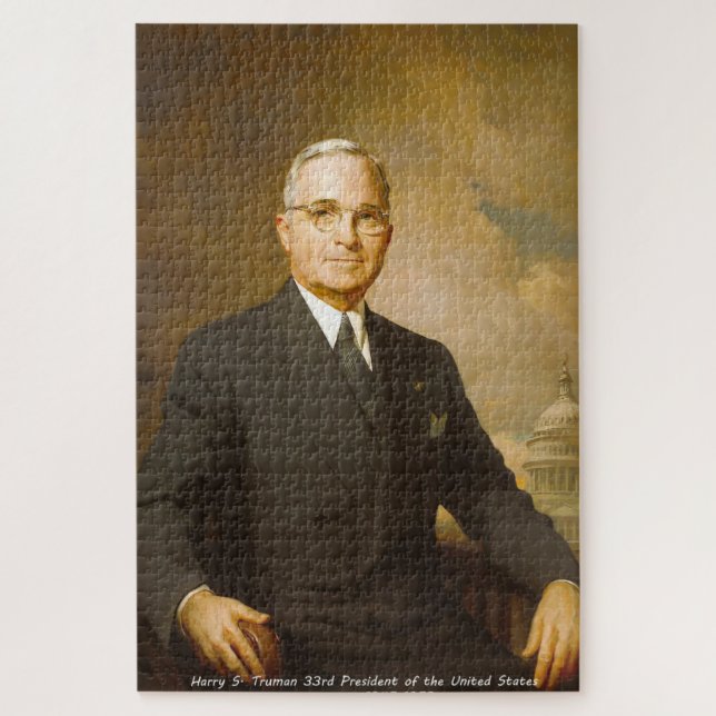 Harry S. Truman 33. Präsident Jigsaw Puzzle (Vertikal)