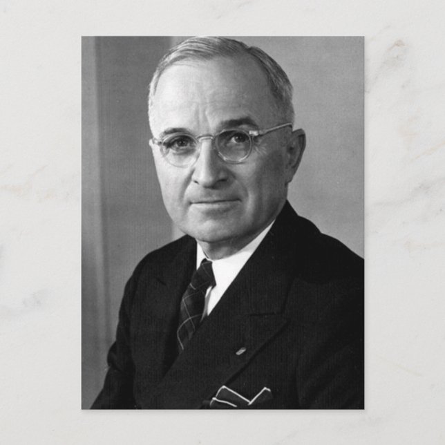 Harry S. Truman 33. Präsident Postkarte (Vorderseite)