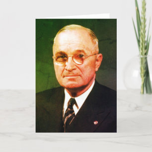 Harry S. Truman, 33. US-Präsident, Dem Politiker Dankeskarte