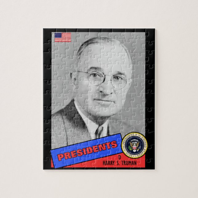 Harry S. Truman Baseball Card (Vertikal)