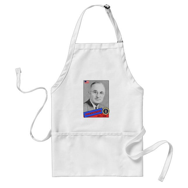 Harry-S.-Truman-Baseballkarte Schürze (Vorne)
