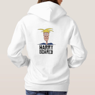 Harry Scared Women's White Hoodie