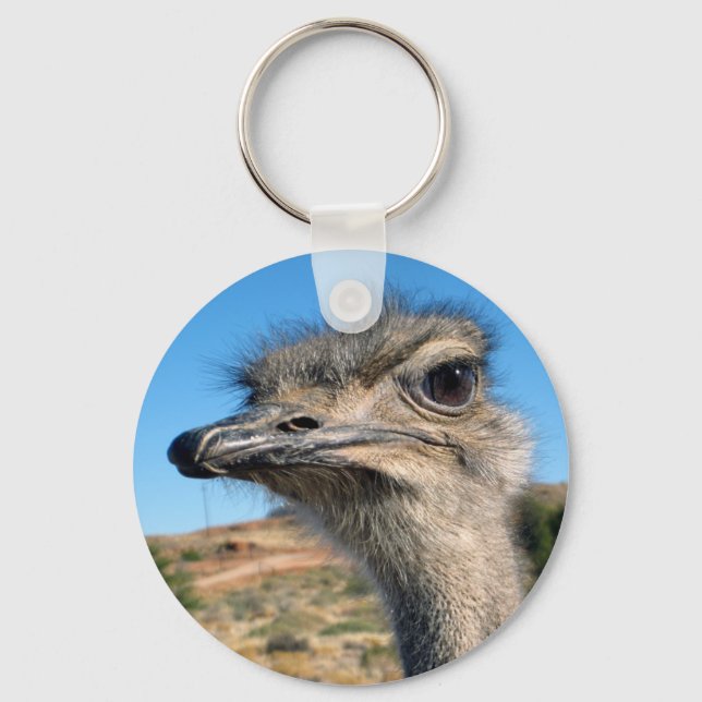 Harry the Happy Ostrich Schlüsselanhänger (Vorderseite)