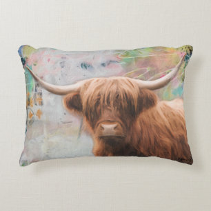 Harry the Highland Cuddling Cow Pillow Dekokissen