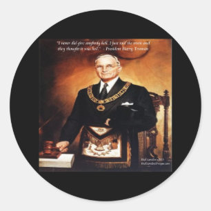 Harry Truman zitiert "hat nicht "Em Hell" Runder Aufkleber