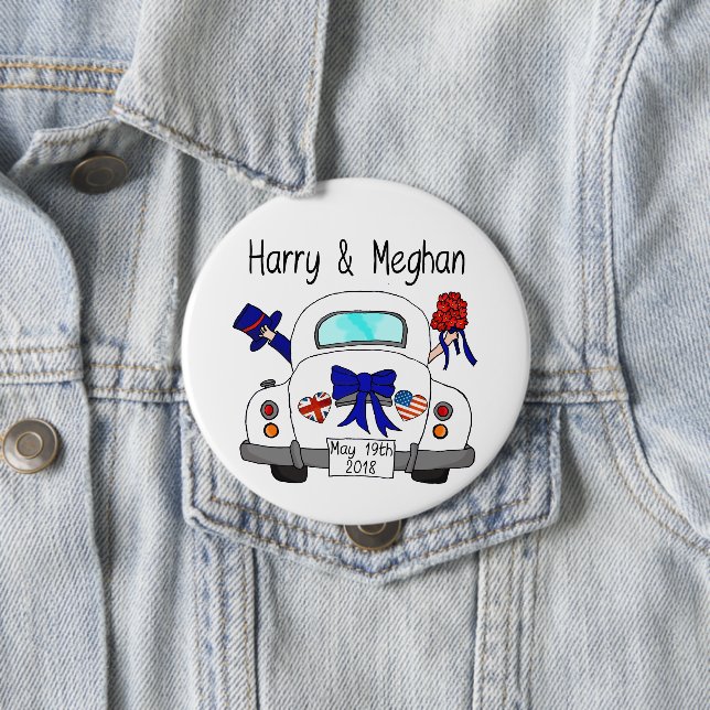Harry u. Meghan Hochzeit, am 19. Mai 2018 Button (Beispiel)