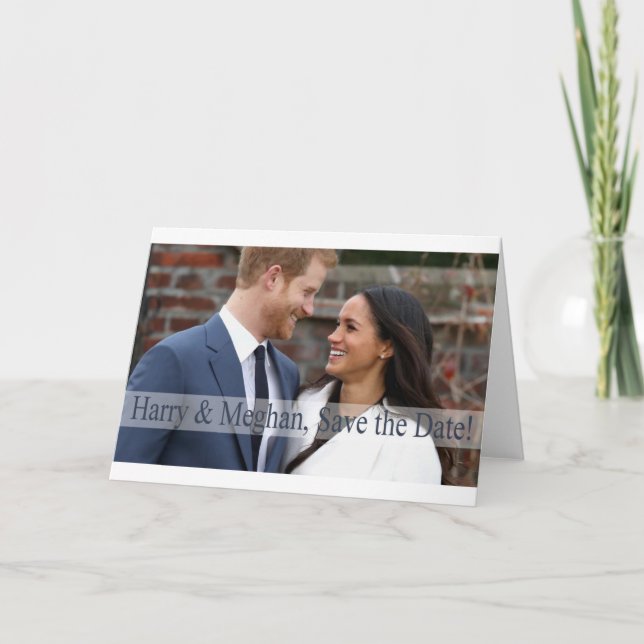 Harry u. Meghan, Save the Date! Ankündigung (Vorderseite)