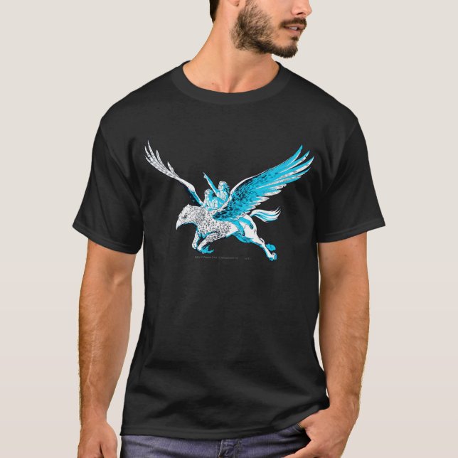 Harry und Hermione auf einem Hippogriff T-Shirt (Vorderseite)