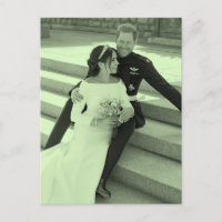 Harry und Meghan Hochzeitsportrait stilisiert