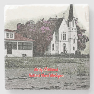 Harsens Island Michigan St. Marks Church 1925 Steinuntersetzer