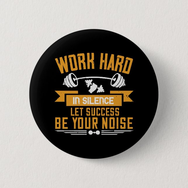 hart arbeiten button (Vorderseite)