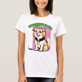 Hart arbeiten für meinen Hund Lustiges Geschenk fü T-Shirt