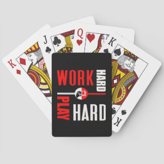 hart arbeiten, hart für die Arbeitnehmer spielen Spielkarten