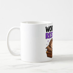 HART ARBEITEN, HART RUHEN — Lustiger Bestatter Kaffeetasse