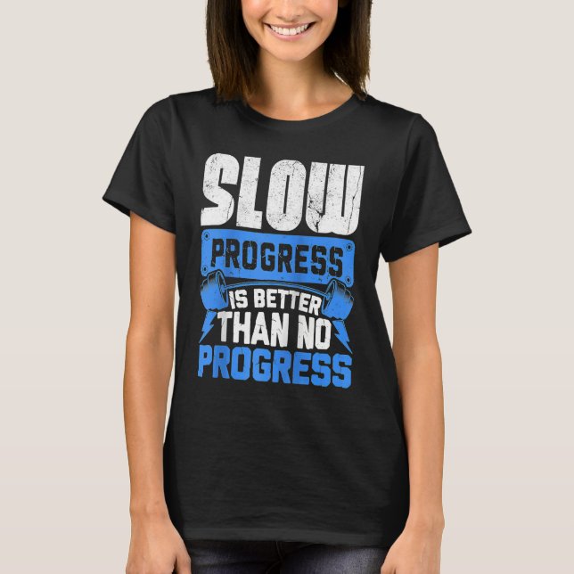 Hart arbeiten Motivierend Engagiert Fitnessstudio  T-Shirt (Vorderseite)