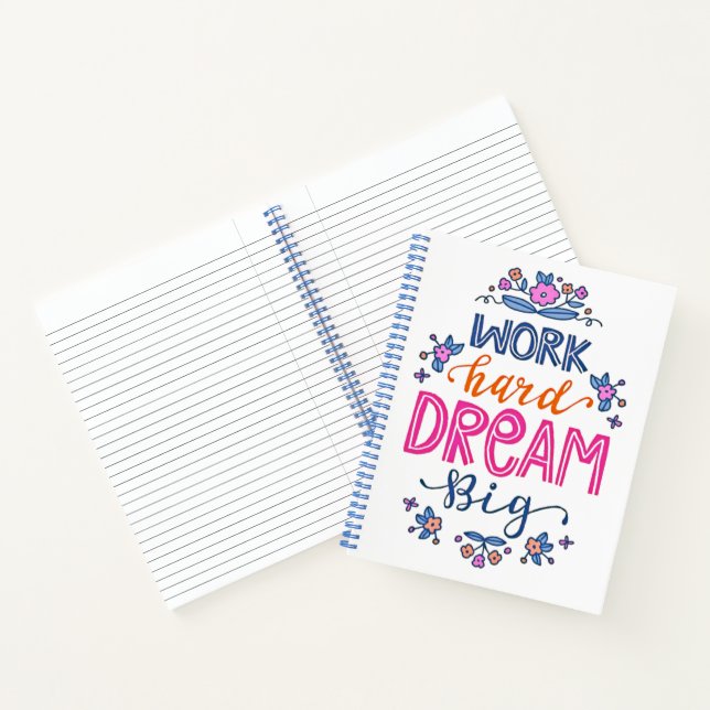 hart arbeiten notizbuch (Innenseite)