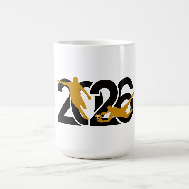 Hart arbeiten oder Highlights lustig Fußball schau Kaffeetasse (Mittel)