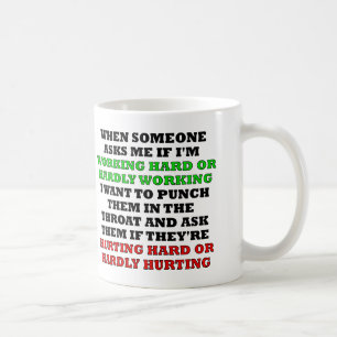 Hart Arbeiten Oder Kaum Arbeiten Lustiger Becher Kaffeetasse