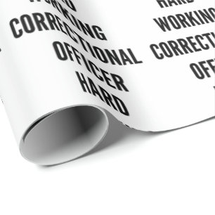 hart arbeitender Anweisungsbefugter Geschenkpapier