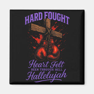 Hart erkämpftes herzliches Halleluja - Christliche Magnet