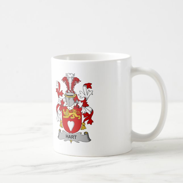 Hart-Familienwappen Kaffeetasse (Rechts)