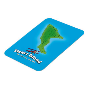 Hart Island New York New York Karte Magnet