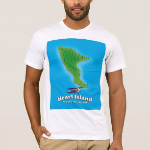 Hart Island New York New York Karte T-Shirt