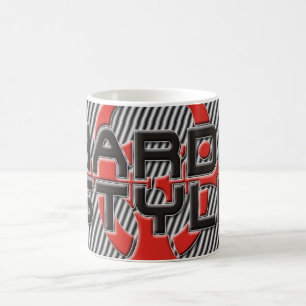 hart ist mein Stil - Streifen   Musik in Hardstyle Kaffeetasse