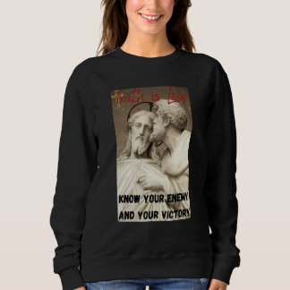 Hart-kämpferische christliche Kriegerbekleidung Sweatshirt
