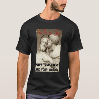 Hart-kämpferische christliche Kriegerbekleidung T-Shirt