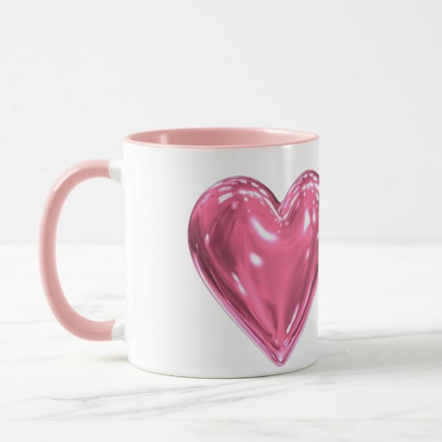 Hart pink tasse (Links)