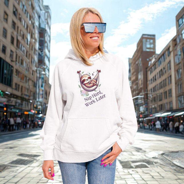 Hart schlummernde Faultier Hoodie (Von Creator hochgeladen)