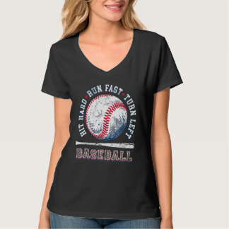 Hart treffen, schnell laufen, links abbiegen, lust T-Shirt