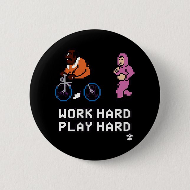 harte Arbeit - Cloud Nine Classic Button (Vorderseite)