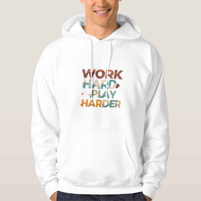 harte Arbeit Hoodie (Vorderseite)