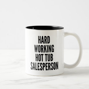 Harte Arbeit Hot Tub Verkäufer Zweifarbige Tasse