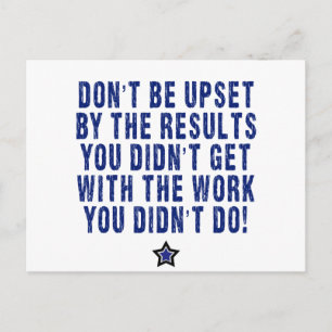 Harte Arbeit, Mühe, zahlt! Postkarte