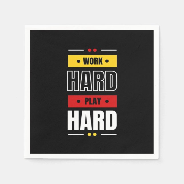 harte Arbeit Serviette (Vorderseite)