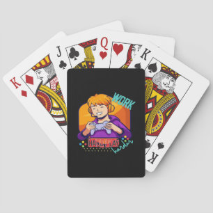 harte Arbeit - so hartes Motivierend Zitat Spielkarten