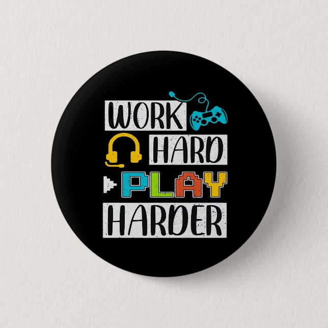 harte Arbeit, so hartes, sonniges und Trending Zit Button (Vorderseite)