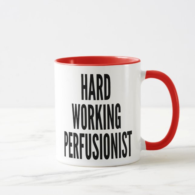 harte Arbeitsperson Tasse (Rechts)