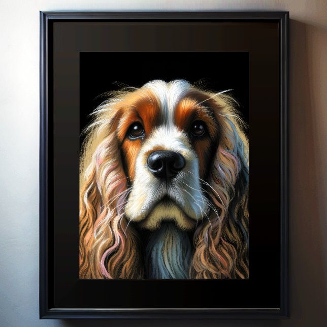 Harte Pastellzeichnung Cocker Spaniel Poster (Von Creator hochgeladen)