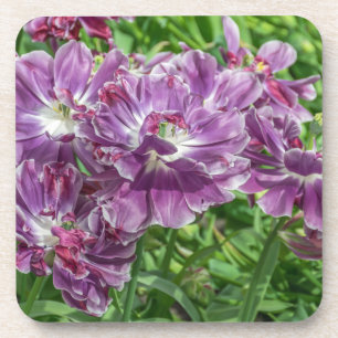 Harte PlastikUntersetzer der hellpurpurnen Blumen Getränkeuntersetzer
