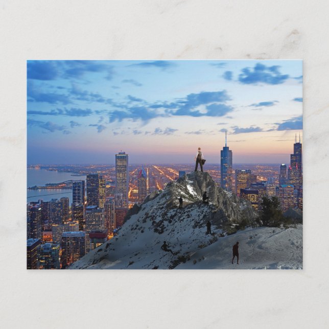 harte Post Card für den Erfolg Postkarte (Vorderseite)