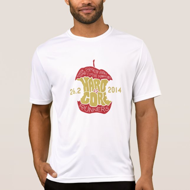 Harter Kern-Läufertech-T-Shirt T-Shirt (Vorderseite)